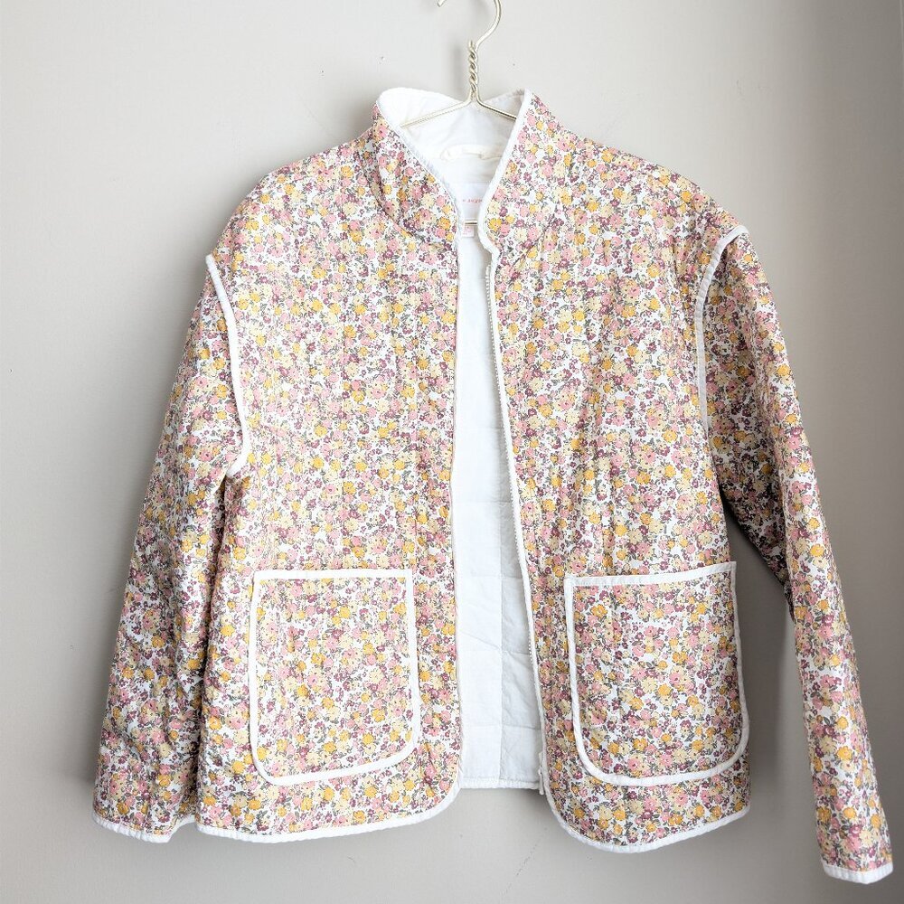 Joe Fresh x Jillian Harris Floral quilted zip jacket - Picture 6 of 12